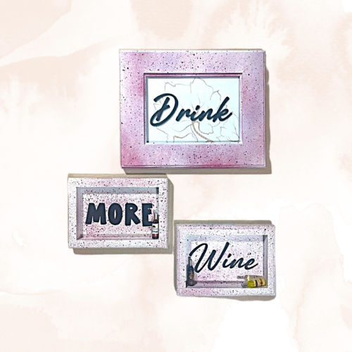 Drink More Wine Plaques - Set of 3